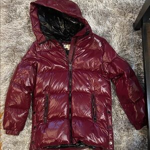 Michael Kors Burgundy Puffer Jacket